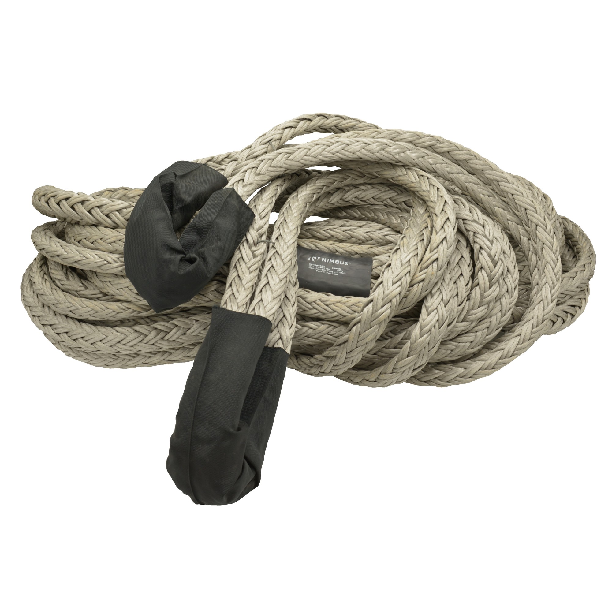 Nimbus, Tow Rope Quad 5/8in. x 20ft., Working Load 74000 lb, Length 360 in, Material HMPE, Model# 24-4062520